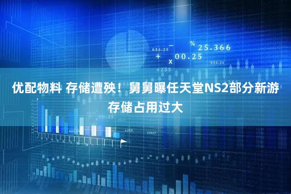 优配物料 存储遭殃！舅舅曝任天堂NS2部分新游存储占用过大