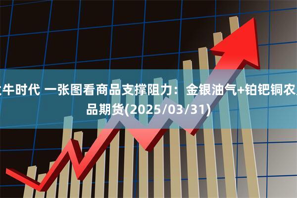大牛时代 一张图看商品支撑阻力：金银油气+铂钯铜农产品期货(2025/03/31)
