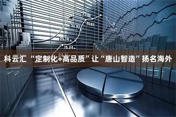 科云汇 “定制化+高品质”让“唐山智造”扬名海外